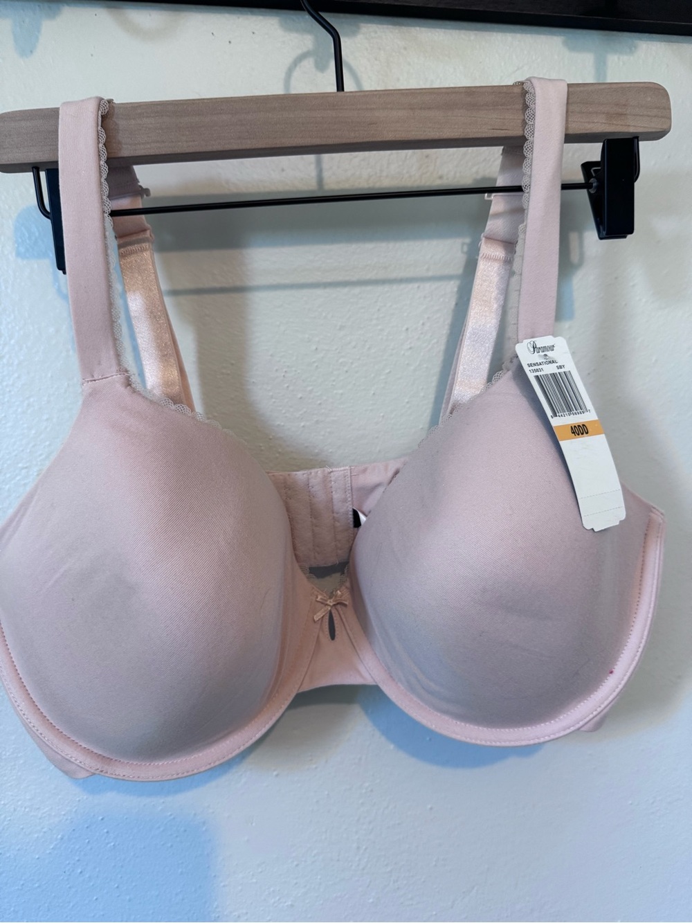 NEW Women’s Light Pink Nude Paramour T-Shirt Bra - Soft Support 40DD